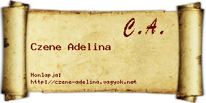 Czene Adelina névjegykártya